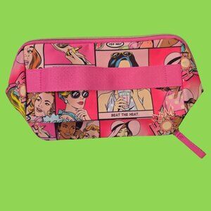 Barbiecore | Retro Estee Lauder Makeup Bag | Comic Pop Art | Pink Tones